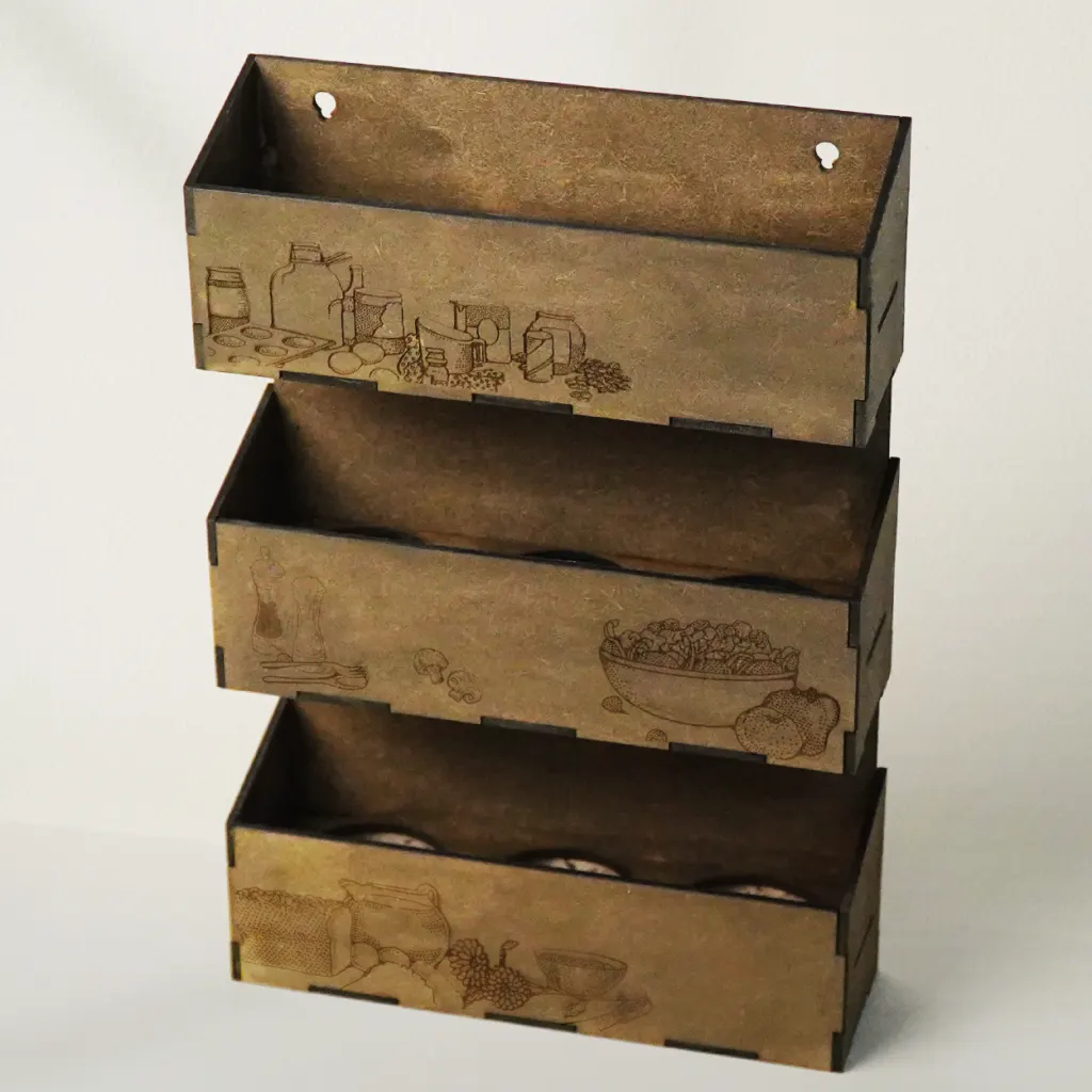 Personalized laser-cut storage box