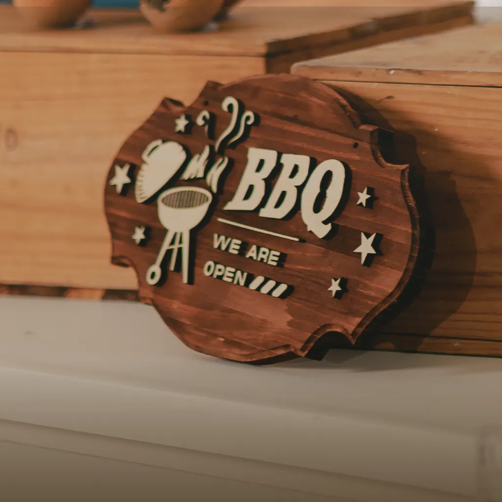 Engraved walnut product