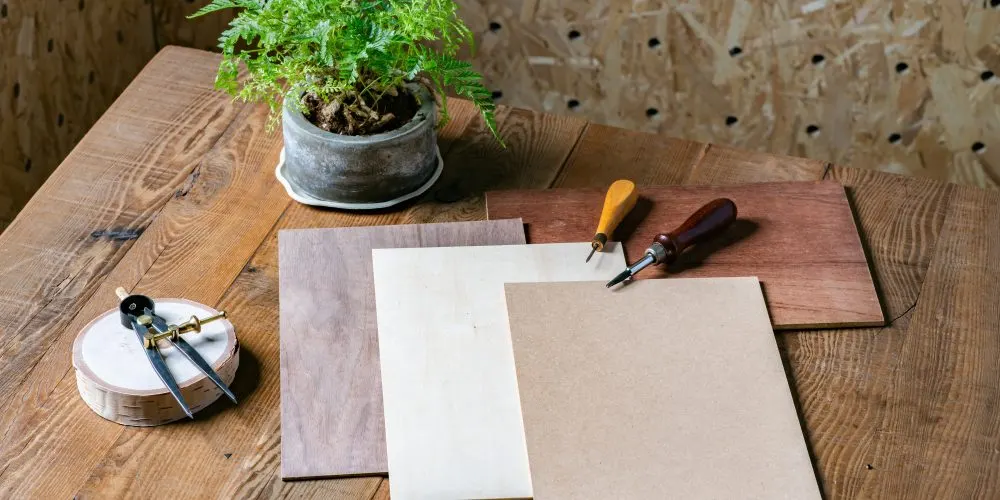 Wood and acrylic sheets sold by FLUX