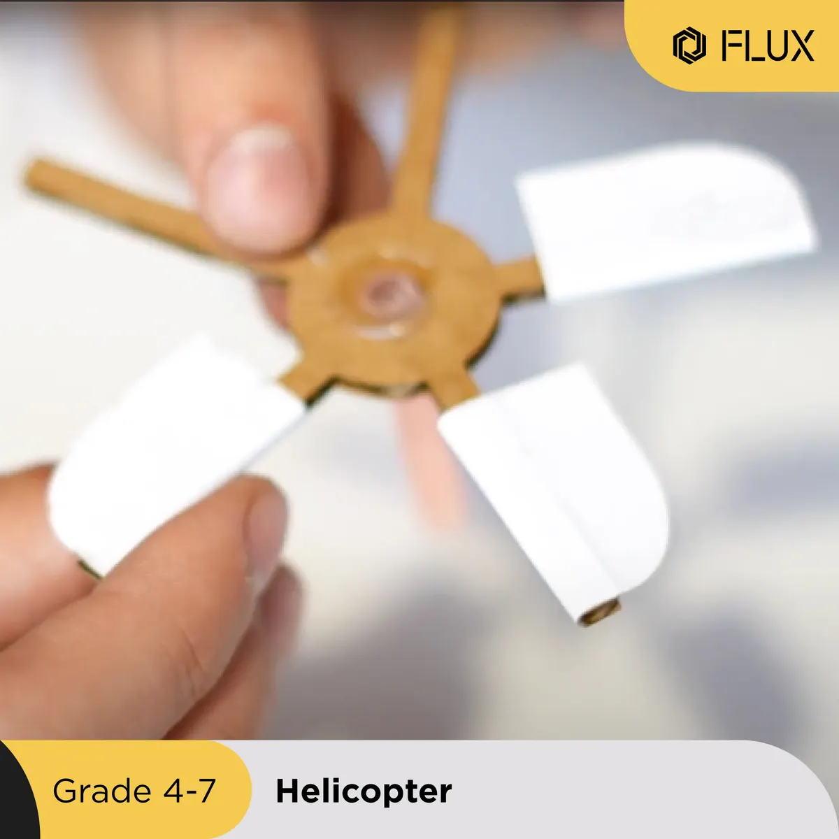 Laser-cut helicopter glider project
