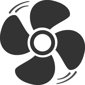 Airflow fan symbol
