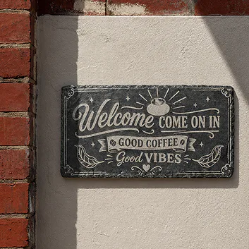 Slate House Sign