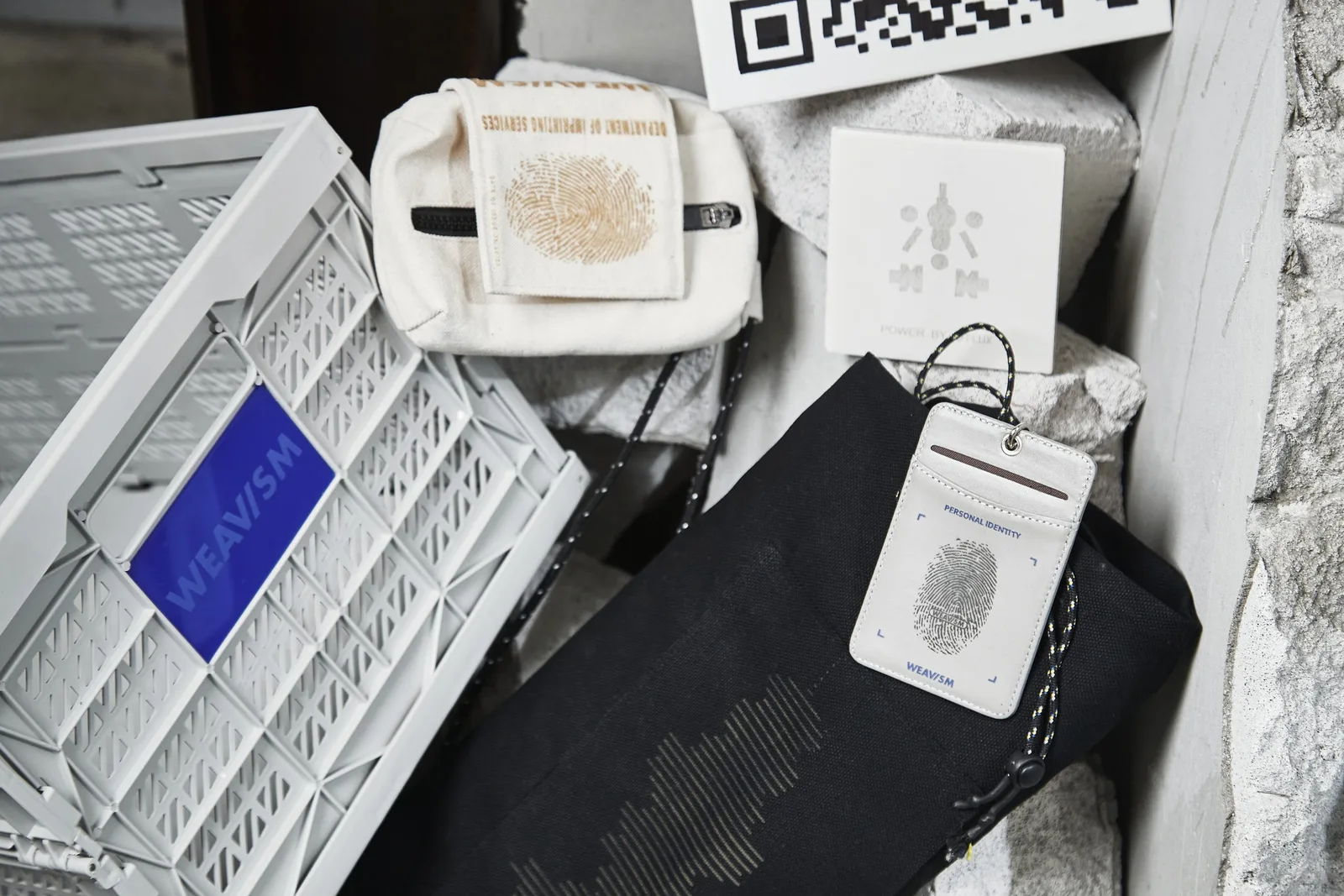 Close-up of the leather badge production process